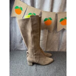 Cole Haan Women Go-To Suede Knee-High Block Boots Size 8B NWOB